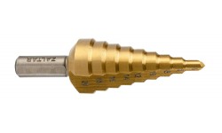 фото Сверло ступенчатое, HSS TiN, Gr.2, Ø4-20 мм, прямая канавка, трёхплоскостной хвостовик (ZA-05347])