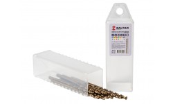 фото Комплект свёрл по металлу индустриальных, 10 шт, DIN 338, HSS-E Co5, Тип VA, 5xD, Ø3.00 мм (ZA-74030-S10])