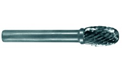 фото Борфреза по металлу овальная (тип E), карбид вольфрама, d 6 мм, для обработки угловых швов и формованных деталей (ZI-460027])