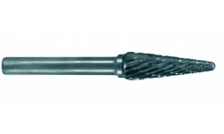 фото Борфреза по металлу коническая с закрулёнными концами (тип L), карбид вольфрама, d 3 мм, для обработки формованных деталей и труднодоступных мест (ZI-460060])