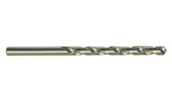 Сверло спиральное, DIN 338, HSS-Co5, Typ N, d 9.00 мм, заточка 130°, золотой цвет, для стали до 1100 Н/мм2, для INOX до 850 Н/мм2