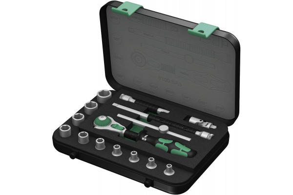 фото 8100 SA 3 Набор трещоток Zyklop Speed, 1/4" WERA 003534(WE-003534), WERA