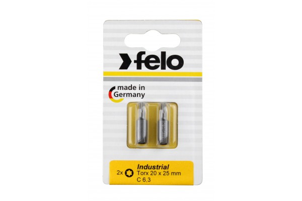 фото Бита Torx 25X25, серия Industrial, 2 шт в блистере Felo 02625036(02625036), FELO