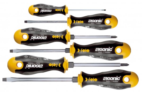 фото Набор отверток SL/PH Ergonic с шестигранным лезвием, 6 шт Felo 41096148(41096148), FELO
