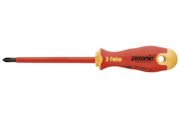 фото Отвертка диэлектрическая Ergonic  крестовая PH 2X100 Felo 41420390(41420390), FELO