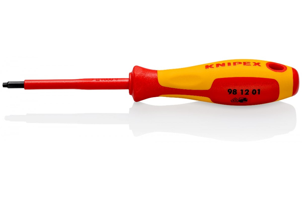 Отвертка москва. 982055 Knipex. Отвертка Knipex 982055sl. Отвертка диэлектрическая плоская Knipex. Knipex KN-1664125sb.