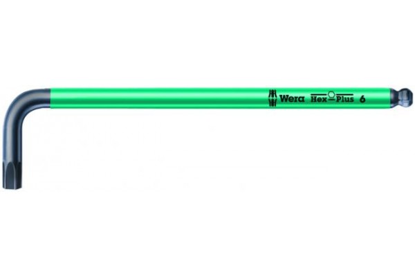 фото WE-022504 — Шестигранный ключ WERA, метрический, BlackLaser, Hex-Plus, 2.5 mm(WE-022504), WERA