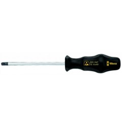 WE-030129 — Отвёртка WERA 1567 ESD TORX BO антистатическая с отверстием, TX 25 x 100 mm