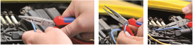 KNIPEX, KN-1302160, Плоскогубцы для работы с кабелями 13 02 160