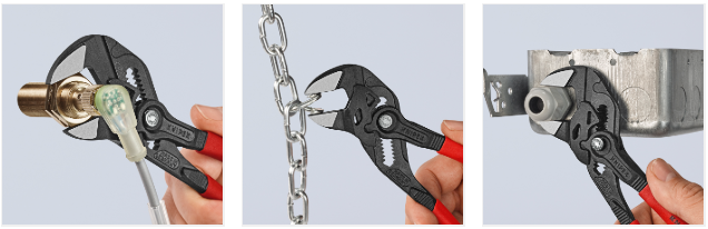KNIPEX, KN-8601180, Клещи переставные-гаечный ключ фосфатированные, 180 мм KNIPEX KN-8601180