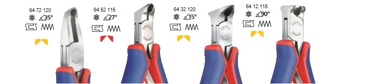 KNIPEX, KN-6442115, Кусачки торцевые для электроники 64 42 115
