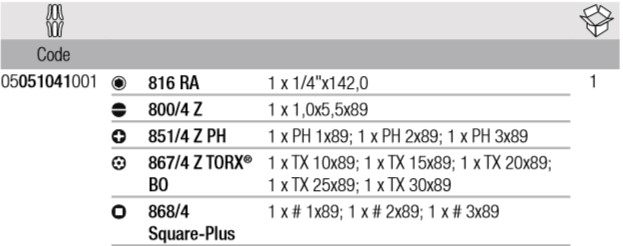 WERA, WE-051041, Kraftform Kompakt 60 ra, Imperial 051041