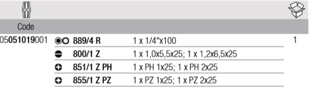 WERA, WE-051019, Kraftform Kompakt®20A  051019