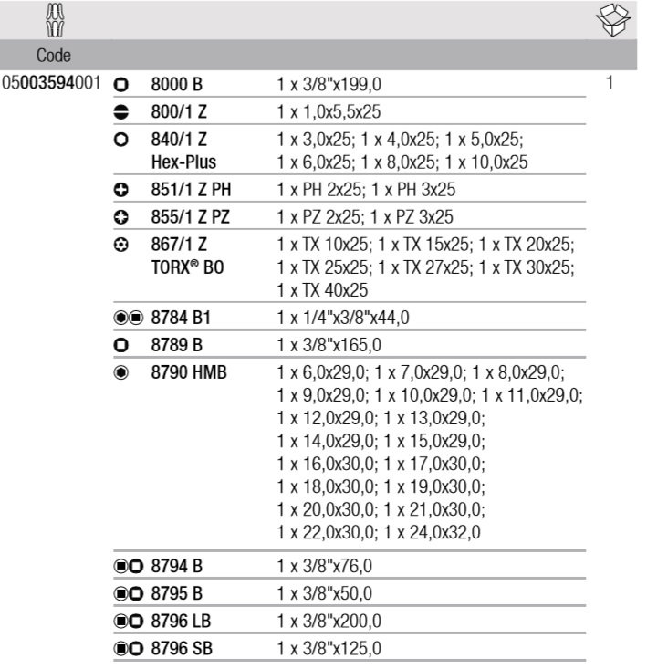 WERA, WE-003594, 8100 SB 2 набор трещоток Zyklop, 3/8