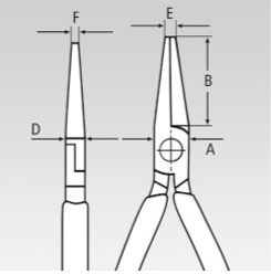 KNIPEX, KN-3741125, Плоскогубцы захватные, для точной механики 37 41 125