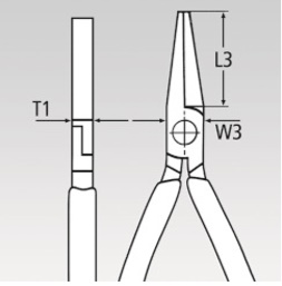 KNIPEX, KN-2001180, Плоскогубцы 20 01 180