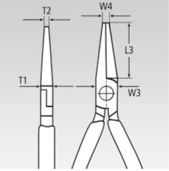 KNIPEX, KN-2921160, Плоскогубцы телефониста , без режущих кромок 29 21 160