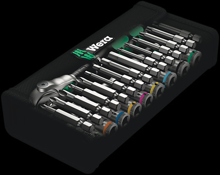 8100 SA 6 Zyklop Speed - набор с трещоткой, привод 1/4