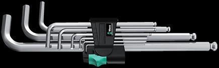 950/9 Hex-Plus 1 SB Набор Г-образных ключей, метрических, хромированных, 9 деталь